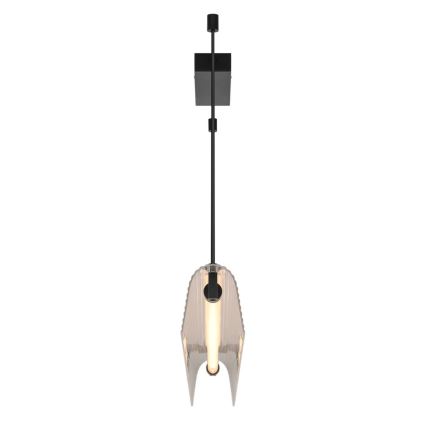 Nordlux - LED Dimbare pendellamp met kabelophanging ALIANI LED/20W/230V 3000K 100 cm zwart/helder
