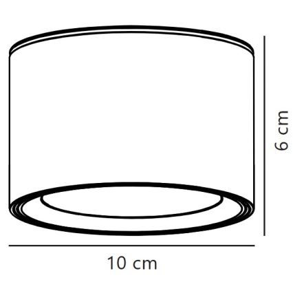 Nordlux - Dimbare LED plafondlamp FALLON LED/5,5W/230V 2700K wit