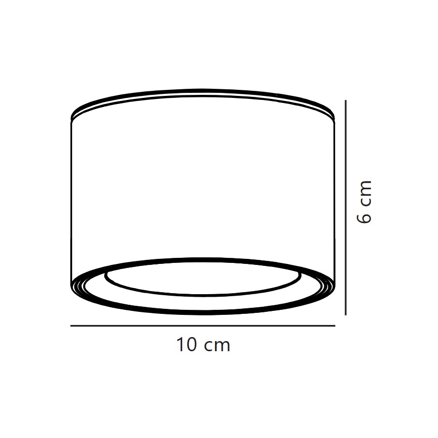 Nordlux - Dimbare LED plafondlamp FALLON LED/5,5W/230V 2700K wit