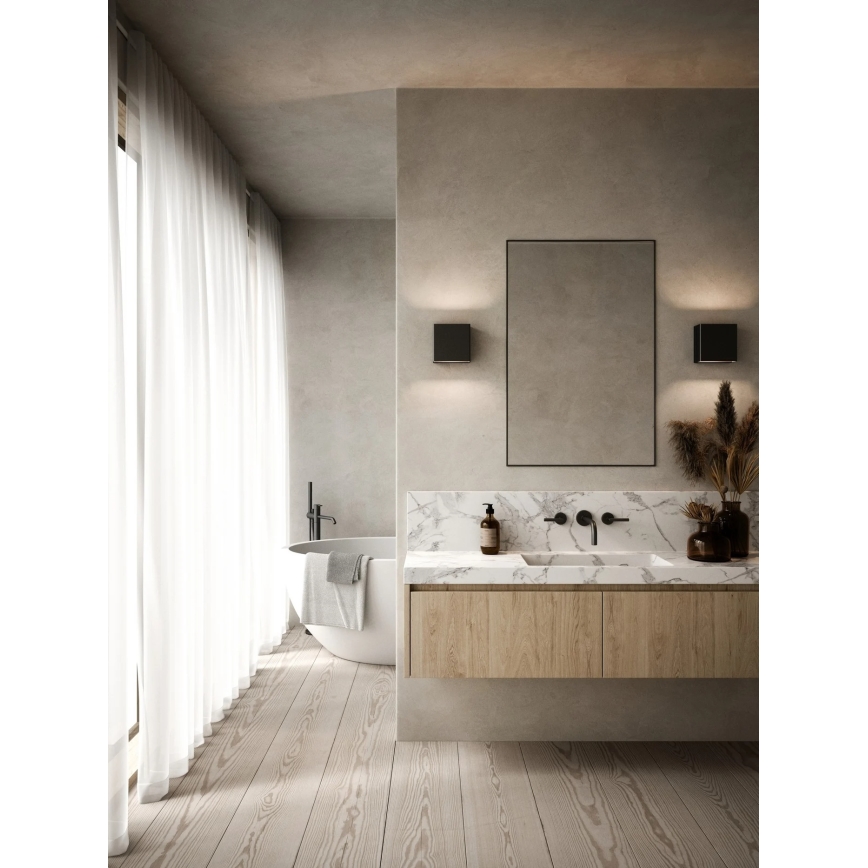 Nordlux - Dimbare LED buitenwandlamp TURN LED/13,8W/230V IP54 zwart