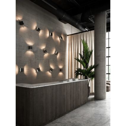 Nordlux - Dimbare LED buitenwandlamp TURN LED/13,8W/230V IP54 zwart
