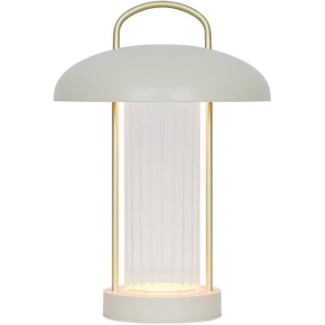 Nordlux - Dimbare oplaadbare aanraak-tafellamp MIRANO LED/3W/3,7V beige
