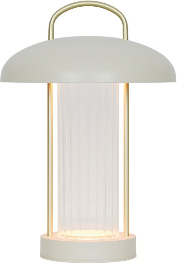 Nordlux - Dimbare oplaadbare aanraak-tafellamp MIRANO LED/3W/3,7V beige