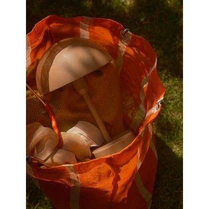 Nordlux - Dimbare oplaadbare LED-buitentafellamp ELLEN LED/2,8W/3,7V 2200 mAh IP44 bruin