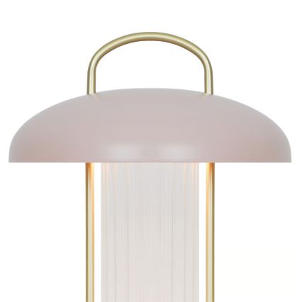 Nordlux - MIRANO LED tafellamp, dimbaar en oplaadbaar, met aanraakbediening, LED/3W/3,7V, roze