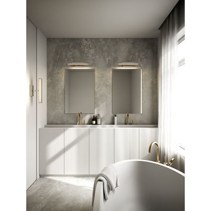 Nordlux - Éclairage miroir de salle de bain LED dimmable OTIS LED/14W/230V IP44 40 cm argenté