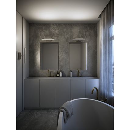 Nordlux - Éclairage miroir de salle de bain LED dimmable OTIS LED/14W/230V IP44 40 cm argenté