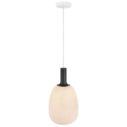 Nordlux - Hanglamp aan een koord ALTON 1xE27/60W/230V wit/zwart/messing