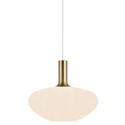 Nordlux - Hanglamp aan een koord ALTON 1xE27/60W/230V wit/zwart/messing