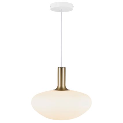 Nordlux - Hanglamp aan een koord ALTON 1xE27/60W/230V wit/zwart/messing