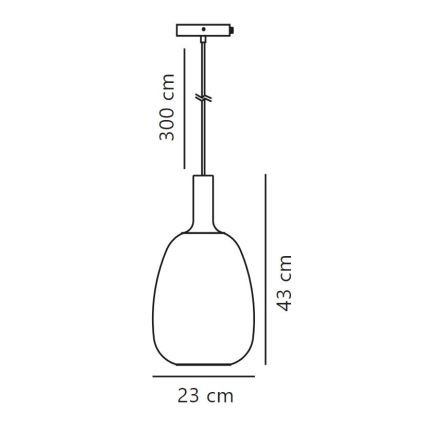 Nordlux - Hanglamp aan een koord ALTON 1xE27/60W/230V zwart