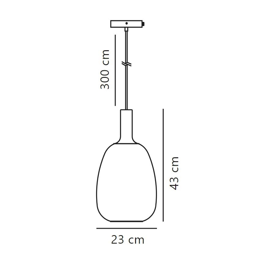 Nordlux - Hanglamp aan een koord ALTON 1xE27/60W/230V zwart