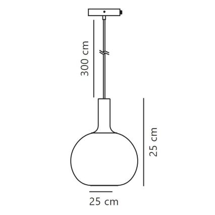 Nordlux - Hanglamp aan een koord ALTON 1xE27/60W/230V zwart