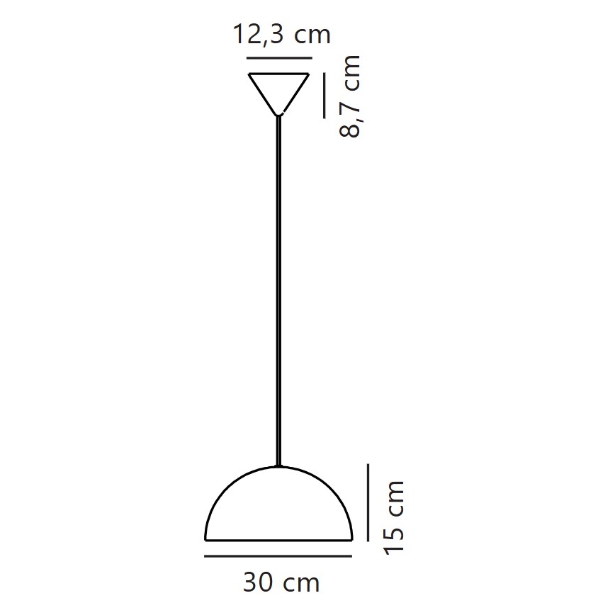 Nordlux - Hanglamp aan een koord ELLEN 1xE27/40W/230V wit