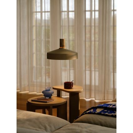 Nordlux - Hanglamp aan een koord ELVAS 1xE27/60W/230V diameter 37,5 cm beige