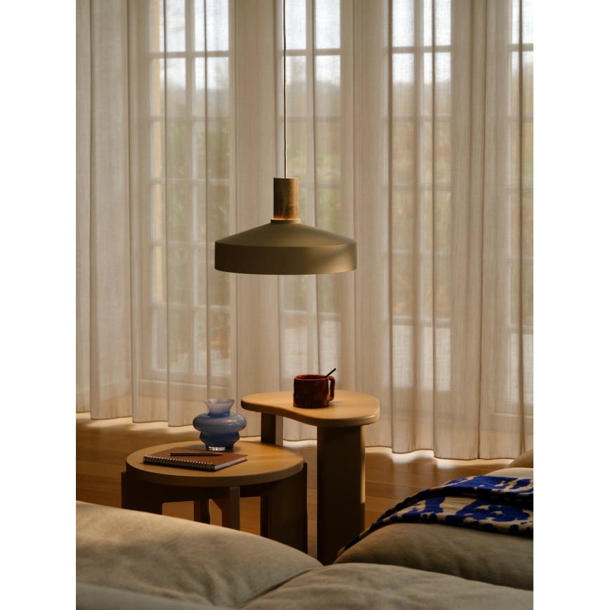 Nordlux - Hanglamp aan een koord ELVAS 1xE27/60W/230V diameter 37,5 cm beige