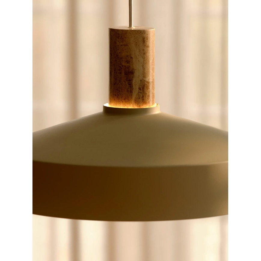 Nordlux - Hanglamp aan een koord ELVAS 1xE27/60W/230V diameter 37,5 cm beige
