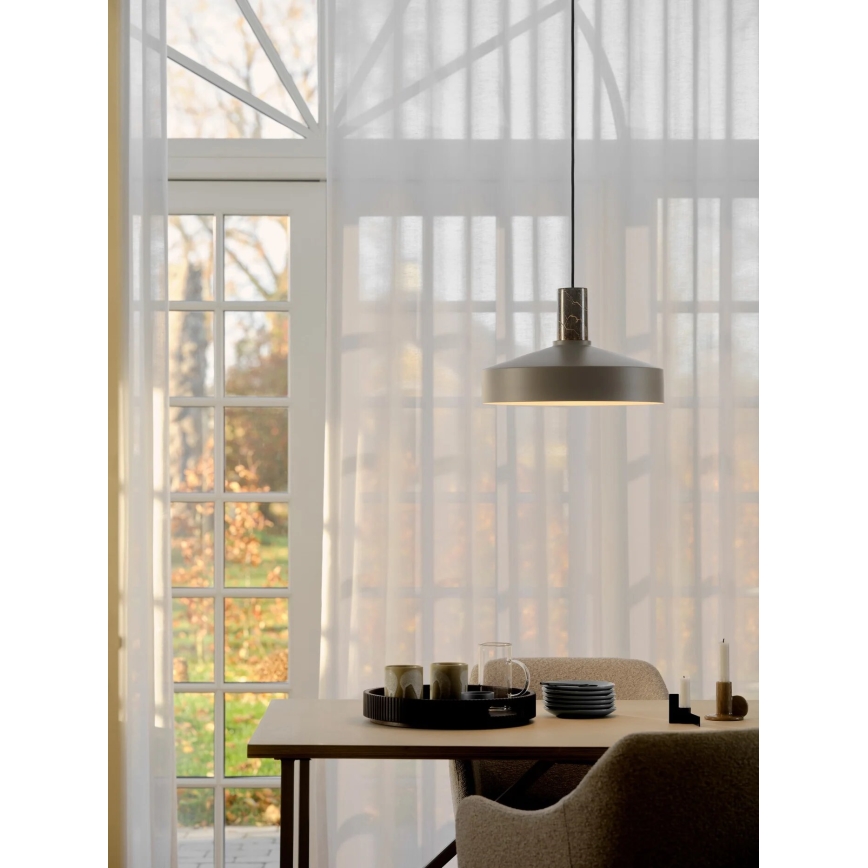 Nordlux - Hanglamp aan een koord ELVAS 1xE27/60W/230V diameter 37,5 cm bruin