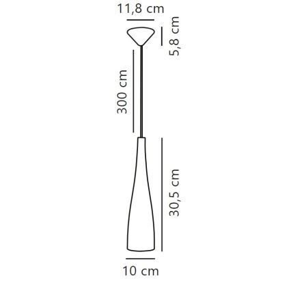 Nordlux - Hanglamp aan een koord EMBLA 1xE27/40W/230V wit