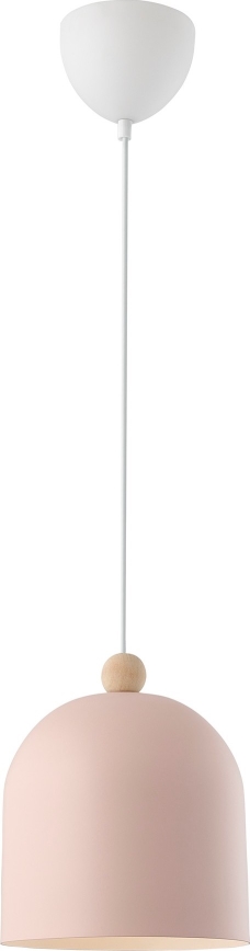 Nordlux - Hanglamp aan een koord GASTON 1xE27/40W/230V roze/wit