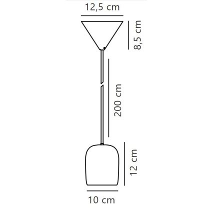 Nordlux - Hanglamp aan een koord NOTTI 1xE27/25W/230V groen
