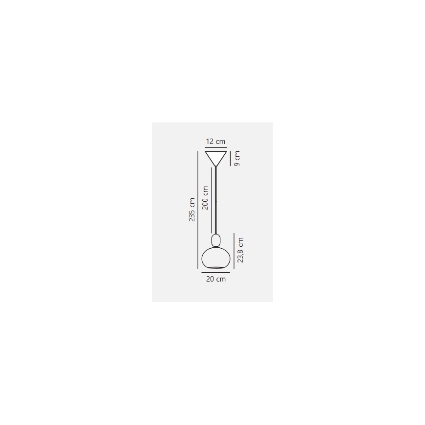 Nordlux - Hanglamp aan een koord NOTTI 1xE27/40W/230V grijs