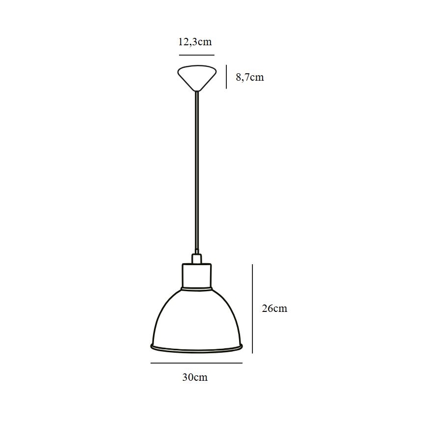 Nordlux - Hanglamp aan een koord POP 1xE27/60W/230V zwart