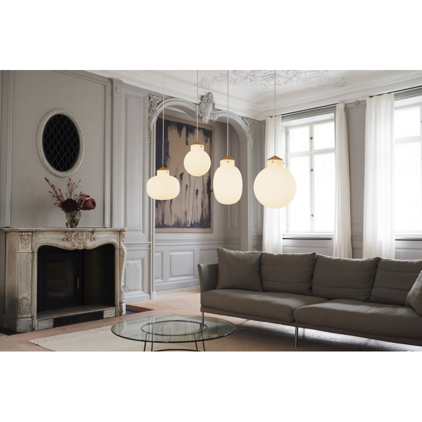 Nordlux - Hanglamp aan een koord RAITO 1xE27/25W/230V messing/wit