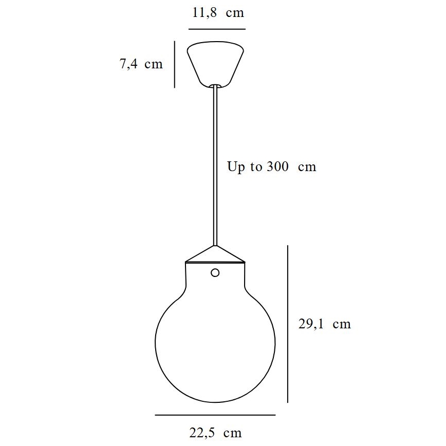 Nordlux - Hanglamp aan een koord RAITO 1xE27/25W/230V messing/wit