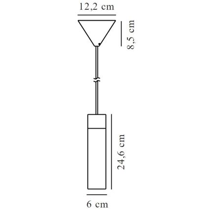 Nordlux - Hanglamp aan een koord TILO 1xGU10/15W/230V zwart