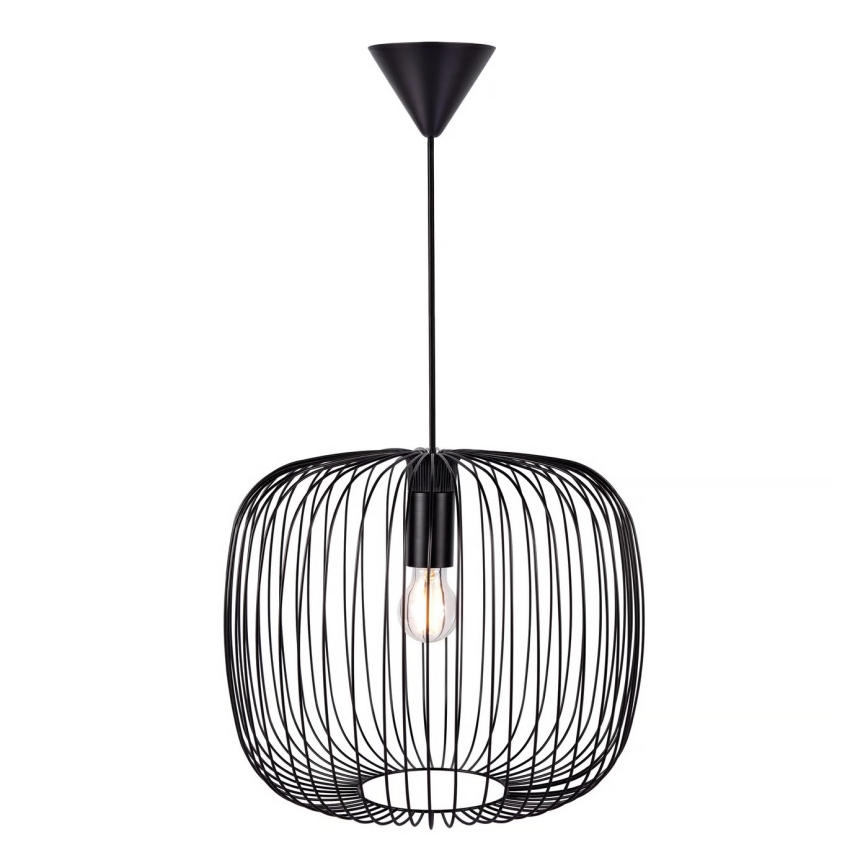 Nordlux - Hanglamp aan kabel BERONI 1xE27/60W/230V zwart Ø 40 cm