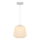 Nordlux - Hanglamp aan kabel ELBIE 1xE27/15W/230V Ø 24 cm wit