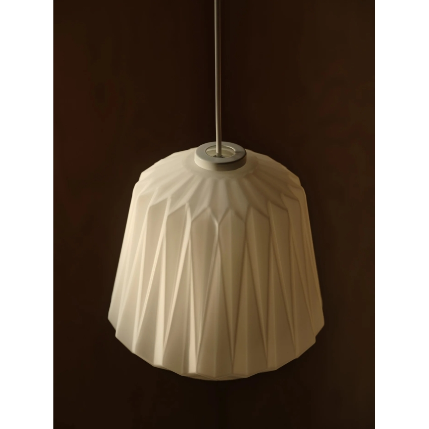 Nordlux - Hanglamp aan kabel ELBIE 1xE27/15W/230V Ø 24 cm wit