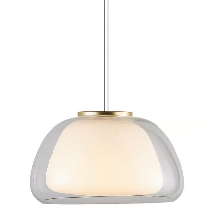 Nordlux - Hanglamp aan kabel JELLY 1xE27/40W/230V wit/helder Ø 39 cm