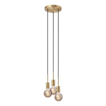 Nordlux - Hanglamp aan kabel PACO 3xE27/25W/230V messing