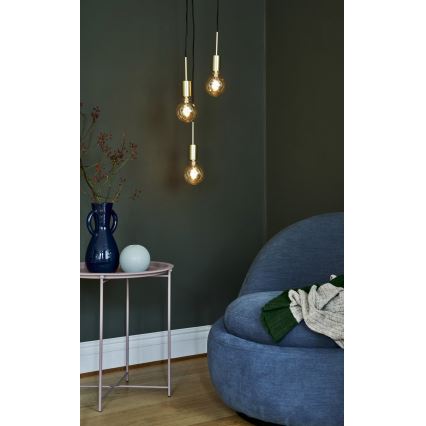 Nordlux - Hanglamp aan kabel PACO 3xE27/25W/230V messing