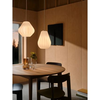 Nordlux - Hanglamp aan snoer MALUCA 1xE27/15W/230V Ø 29 cm wit