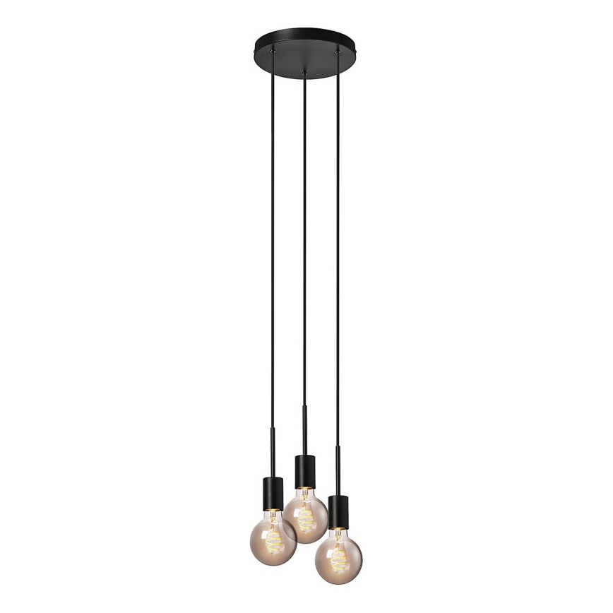 Nordlux - Hanglamp aan snoer PACO 3xE27/25W/230V zwart
