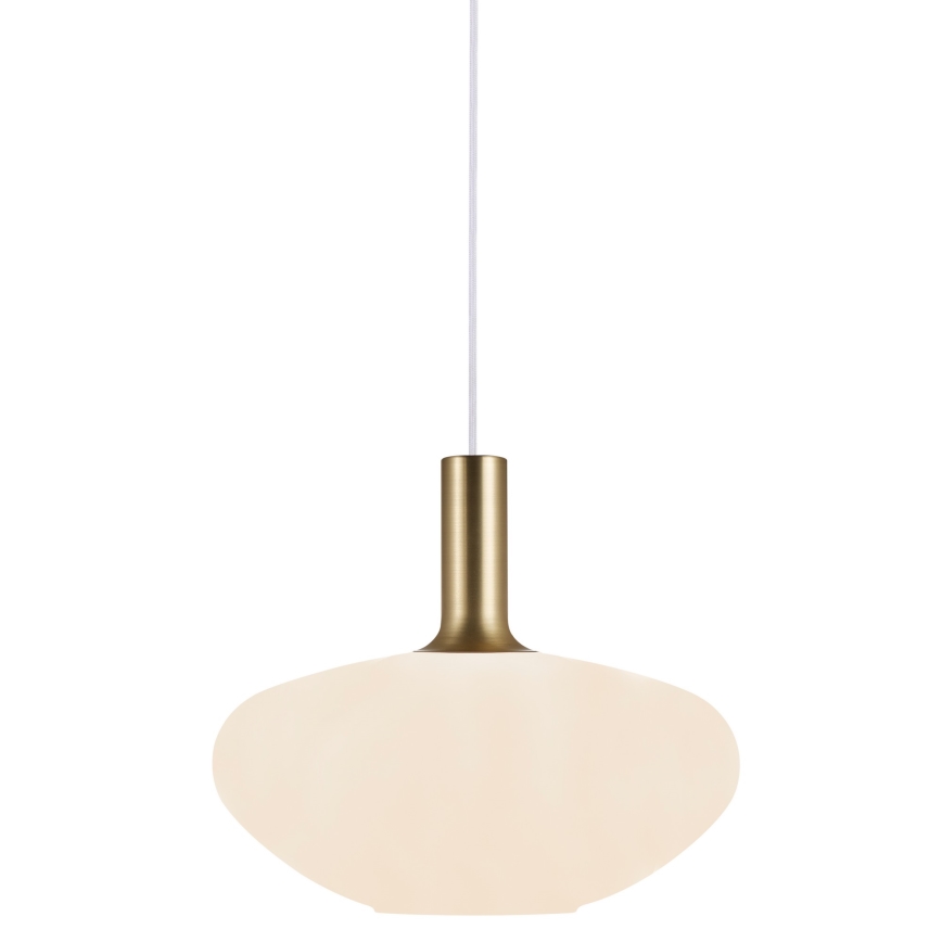 Nordlux - Hanglamp aan kabel ALTON 1xE27/60W/230V wit/zwart/messing