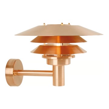 Nordlux - Koperen buitenmuurlamp VENO 1xE27/60W/230V IP54
