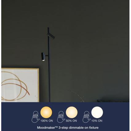 Nordlux - Lampadaire tactile à intensité variable OMARI 2xLED/3,2W/230V noir