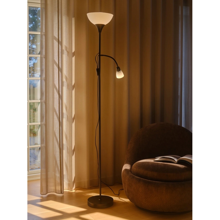 Nordlux - Lampadaire LAURIA 1xE27/40W/230V + 1xE14/15W