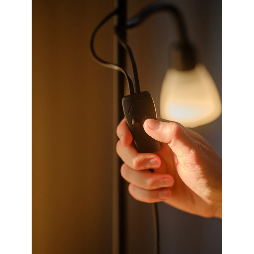 Nordlux - Lampadaire LAURIA 1xE27/40W/230V + 1xE14/15W