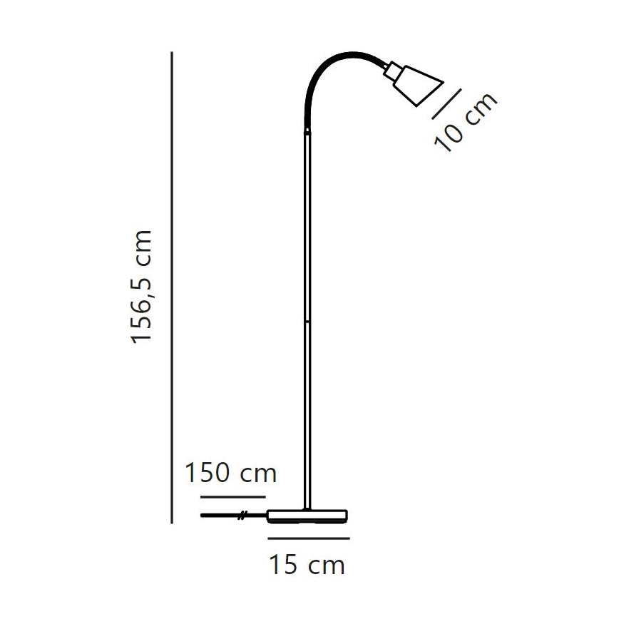 Nordlux - Lampadaire MOLLI 1xE14/25W/230V