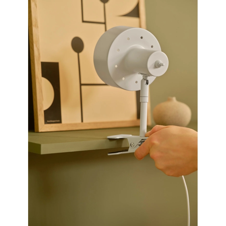 Nordlux - Lampe à pince MATIS 1xE27/15W/230V blanc