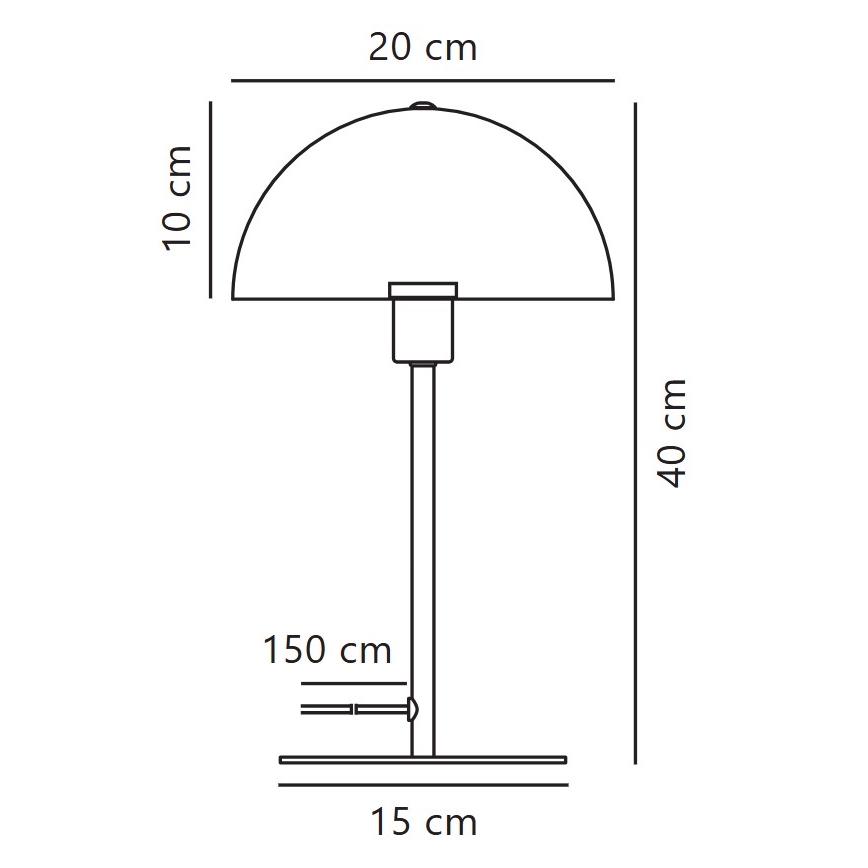 Nordlux - Lampe de table ELLEN 1xE14/40W/230V blanc