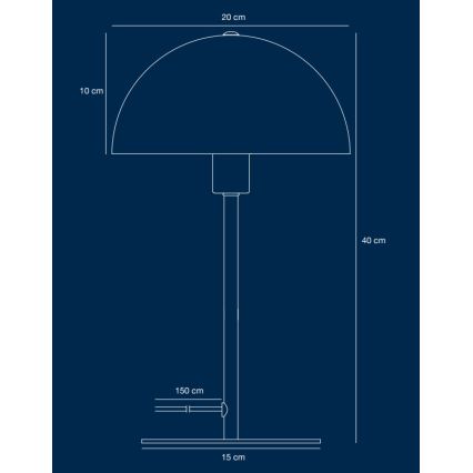 Nordlux - Lampe de table ELLEN 1xE14/40W/230V doré/noir