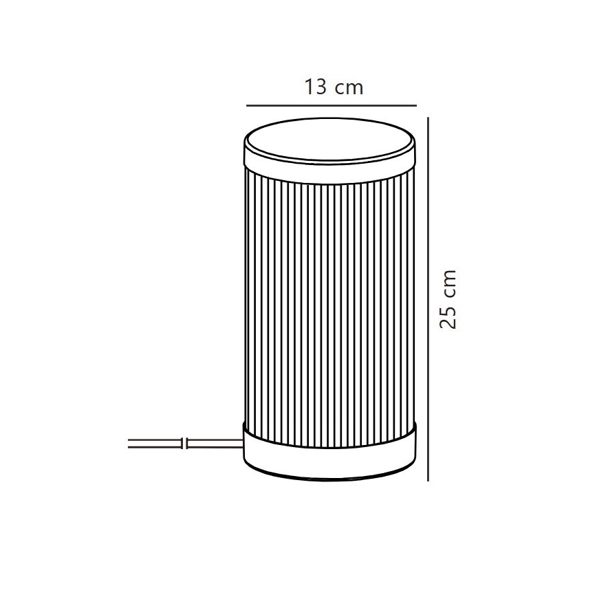 Nordlux - Lampe de table extérieure COUPAR 1xE27/25W/230V noir