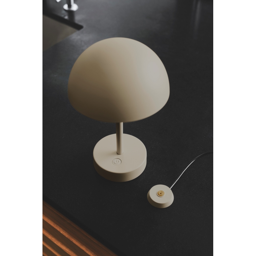 Nordlux - Lampe de table d'extérieur LED rechargeable à intensité variable ELLEN LED/2,8W/3,7V 2200 mAh IP44 beige