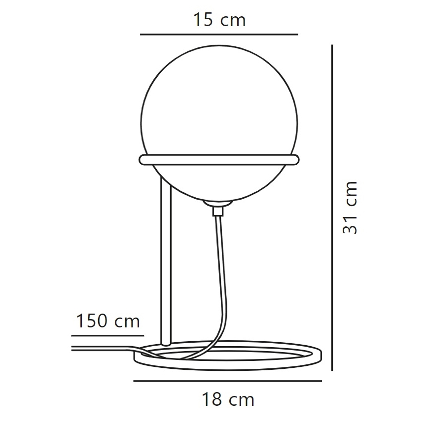 Nordlux - Lampe de table WILSON 1xG9/5W/230V noir